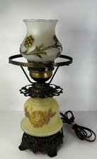 Quoizel Inc. 20” GLASS Lamp. 1973. #1960 3 1/4. “Gone With The Wind” Classic VTG picture