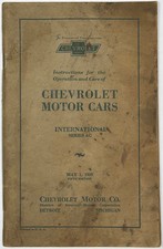 1929 CHEVROLET MOTOR CARS INTERNATIONAL SERIES AC OWNERS MANUAL FIFTH EDITION picture