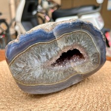 5.8 lb  Natural Crystal agate Cluster Cave Gift Display Stone Decor picture