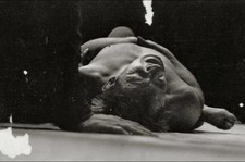Photo:Chicago IL Gorgeous George Wrestling Match Pinning Opponent 1949 picture