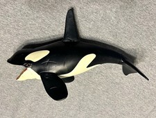 Animal Planet Black & White Orca Killer Whale Plastic Figurine picture