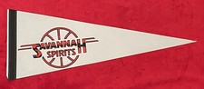 Vintage 1980's Savannah Spirits 23 Inch CBA Continental Basketball Lg Pennant picture