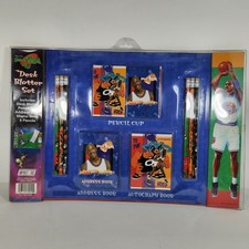 Vintage 1996 Space Jam Desk Blotter Set Michael Jordan Tune Squad Impact Inc NEW picture
