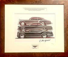 BENTLEY BROOKLANDS 2010 Ltd Edition SIGNED PRINT Crispin Marshfield 21/550 RARE picture