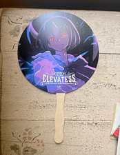 Yen Press Clevatess Promo Hand Fan Double-Sided Purple Anime Manga Yuji Iwahara  picture