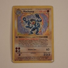 1999 Pokemon 1st Edition Shadowless Machamp Holo SEE PICTURES picture