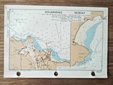 Douarnenez & Morgat - 1943 Vintage Admiralty Royal Navy Map (Seller Ref A2) picture