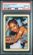 Katseye Manon 2025 GAS Trading Cards Carwash Soap Bubbles PSA 10 Gem Mint RC picture