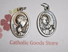 Saint John Paul II / St. John XXIII - Die-Cast Italian Silver Tone 1 inch Medal  picture