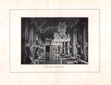 Genoa Italy Palazzo Reale Royal Palace Dining Hall Interior C1910 Vintage Image picture