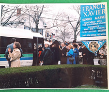 Andy Warhol,Grace Jones Photo Crowd Outside, Francis Xavier Church, Kennedys picture