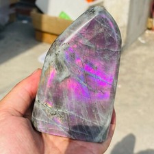 1.20lb Natural Purple Gorgeous Labradorite Quartz Crystal Display Specimen picture