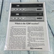 1972 GTE Sylvania Stereo Receiver Vintage Print Ad/Poster Promo Art Magazine Pg picture