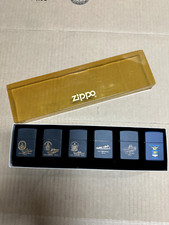 Lot of 6 Military Vintage Unfired Brand New 5 Black & 1 Blue Matte Zippo picture