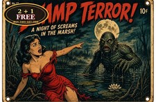 Creature From The Black Lagoon Classic Movie Monster Metal Tin Sign picture