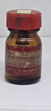 Vintage Merck & Co. Cocaine Hydrochloride U.S.P. Flakes Empty Bottle picture