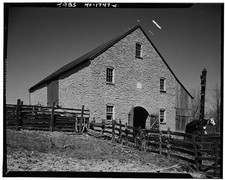 Photo:Washington Missouri 1881 Brinker Barn Bank Barn Highway 100 HABS picture