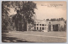 Mary Lyon Hall State Teachers College Plymouth NH Postcard Meriden Gravure picture