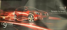 2009 Pontiac Vibe dealer poster picture