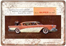 1957 Buick Vintage Auto Ad Retro Look Reproduction Metal Sign AM6447 picture