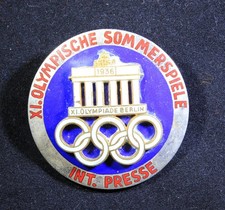 German 1936 Summer Olympics International Press Badge – Rob. Neff Berlin W57 picture
