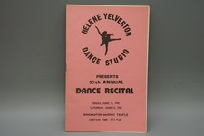 Vintage Helene Yelverton Dance Studio 20th Annual Recital Program 1980 picture