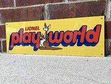 Lionel Play World  Toys Metal Sign 18 Inch Reproduction Kids Decor picture