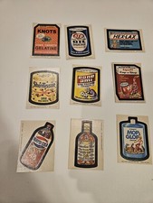1970s VINTAGE TOPPS WACKY PACKAGES LOT OF 9 STICKERS  T.C.G PRTD IN USA picture