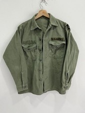 Vintage Army Button Up Shirt sateen jacket pants trousers picture