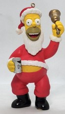 VTG. 1999 Homer Simpson as Santa Claus Christmas Ornament – Simpsons Collectible picture