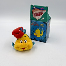 1989 Disney McDonald’s THE LITTLE MERMAID Flounder Plush Christmas Ornament Toy picture