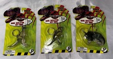 Jurassic Park The Lost World 1996 Dino Skeleton Keychain Lot of 3 picture