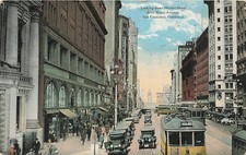 Postcard CA: Market Street from Grant Avenue, San Francisco, DB Posted 1924 picture