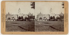 MICHIGAN STEREOVIEW - Grand Rapids - Soldiers Home - JA Merrill 1890s RARE picture