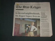 2019 NOVEMBER 24 THE STAR-LEDGER NEWSPAPER-MR. ROGERS LEGACY LIVES IN PITTSBURGH picture