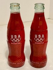 COCA COLA  USA OLYMPIC TEAM 2006 TORINO WRAPPED EMPTY COMMEMORATIVE BOTTLE picture