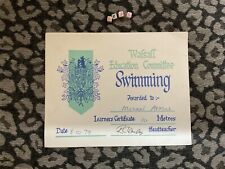 1979 Vintage Swimming Certificate , Walsall West Midlands picture