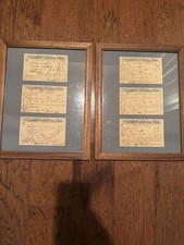 ⭐ Antique 1905 Pharmacy Prescriptions Framed Display Ponca City OK picture