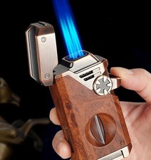 5-in-1 Torch Lighter with V Cutter Holder Punch and Draw Enhancer Tool picture
