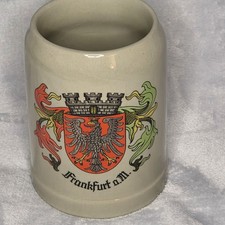 Vintage Gerz W. Germany Frankfurt a.M. Coat of Arms 0.5L Stoneware Beer Stein picture