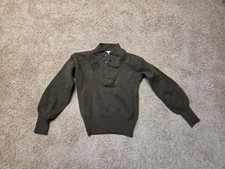 USGI 1980s Wool Sweater Mens Medium 100% Wool Brown Us Army picture