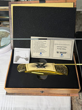 American Mint American Virtues Freedom Prestige Pocketknife Bone Handle 2004 picture