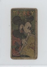 1940s Unknown Big Number Back Cartoon Menko Mickey Mouse #3560 0j6u picture