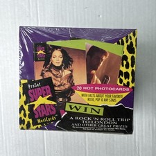Vintage 1991 Pro Set Super Stars MusiCards Trading Card Wax Box Factory Sealed picture