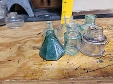 Six vintage ink wells picture