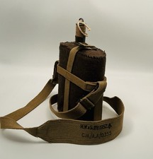 Original Post WWII 1953 British Canada Canadian P37 Canteen & Shoulder Strap picture