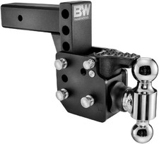 B&W Trailer Hitches Dual Ball Pintle Tow & Stow - Fits 2.5