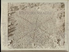 1969 Press Photo Aerial view of crowd attending anti-war rally in Boston picture