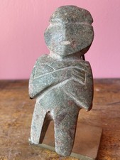 Pre Columbian  Mezcala Mayan Olmec  Green Stone  Standing  Figure picture