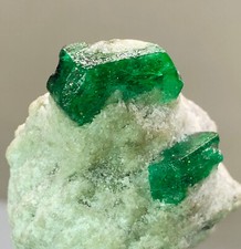 91.,cts Natural top green transparent emerald on matrix  specimen @swat pakistan picture